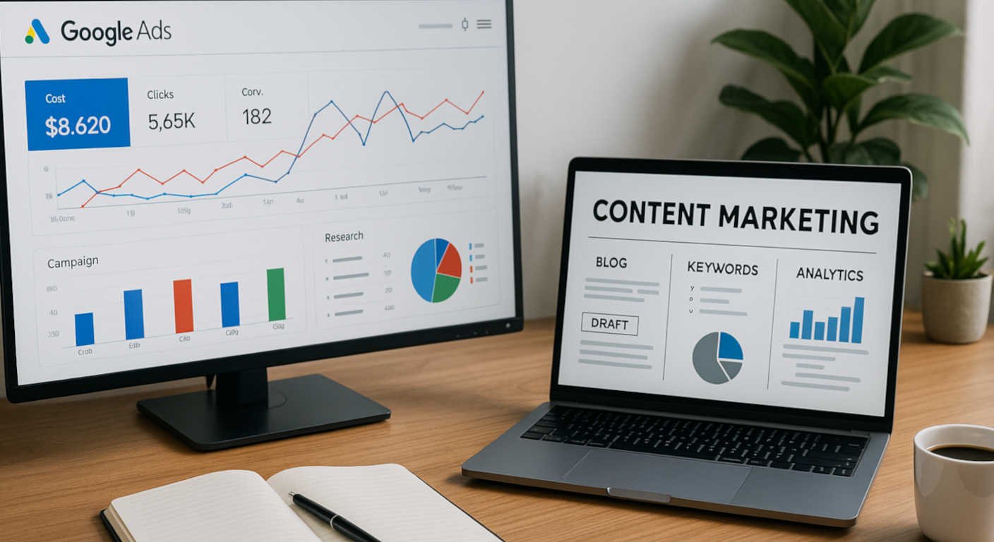 Google Ads vs Content Marketing | Which is Best For SMBs